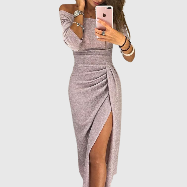 Evalora - Zarif Günlük Midi Elbise